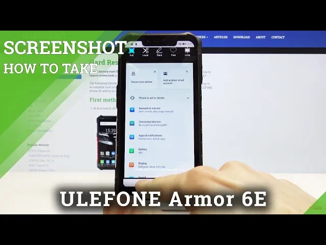 Video thumbnail for How to Capture Screen in ULEFONE Armor 6E – Save & Share Screenshot