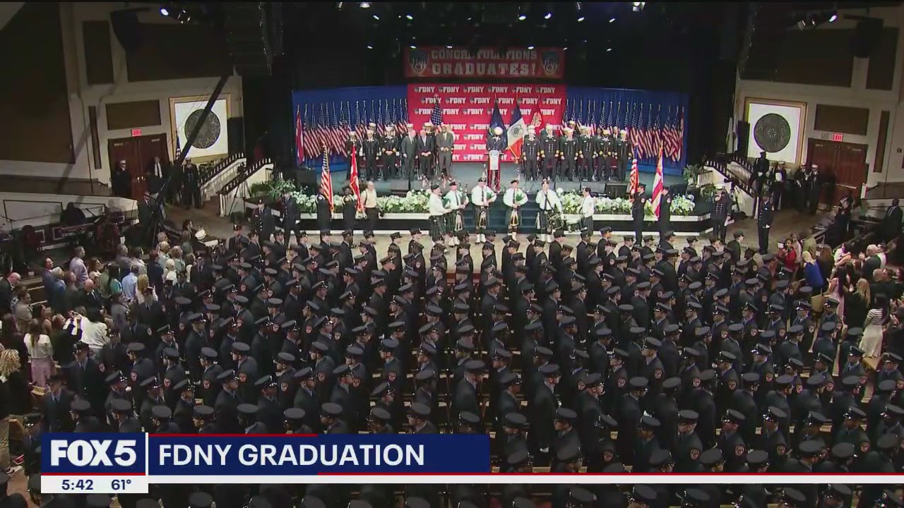 Video thumbnail for Third generation firefighter graduates