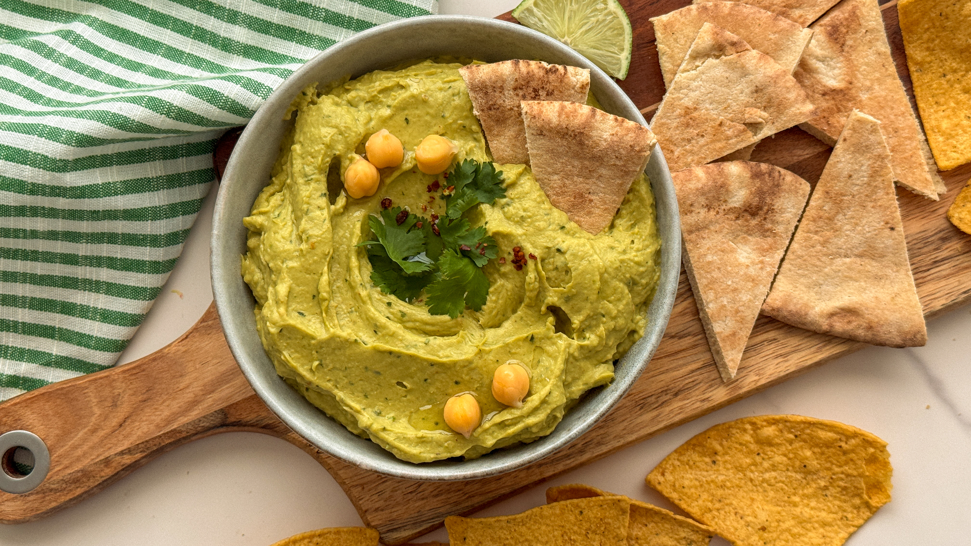 Video thumbnail for Creamy Avocado Hummus Recipe