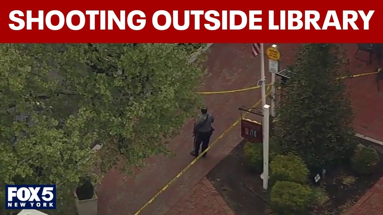 Video thumbnail for Man shot outside of library in NJ