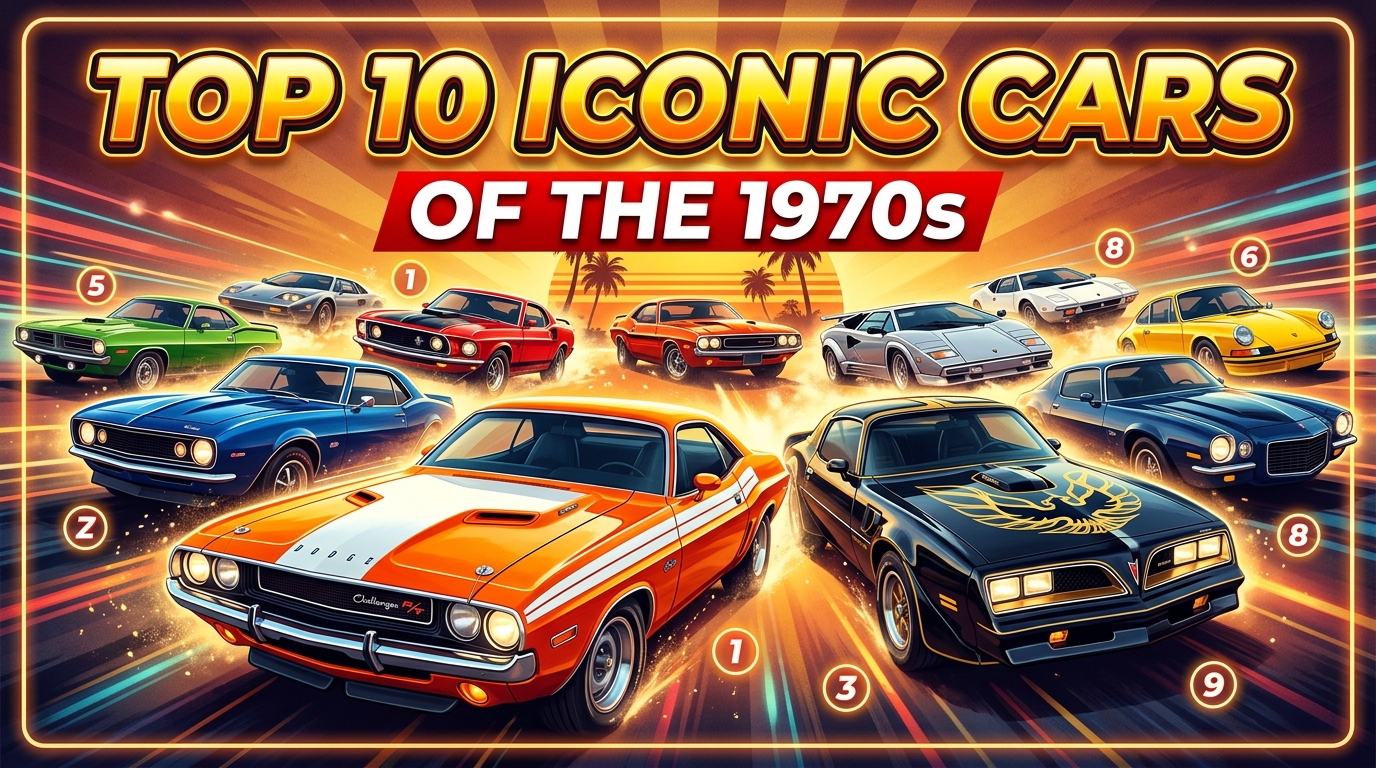 Video thumbnail for Top 10 Iconic Cars of the 1970s