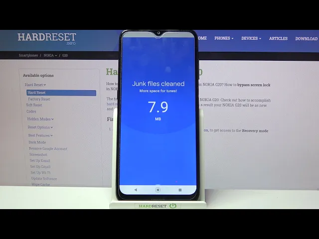 Video thumbnail for How to Clean Storage on Nokia G20 – Free Up Space