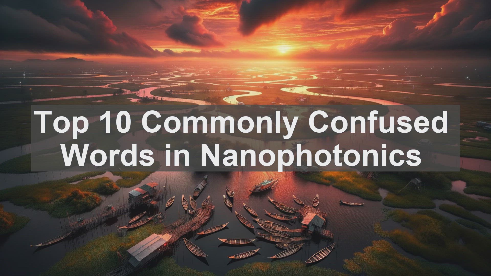 'Video thumbnail for Top 10 Commonly Confused Words in Nanophotonics'