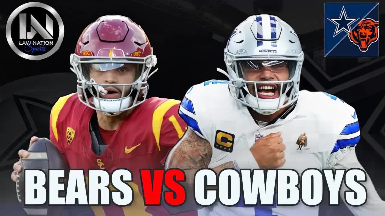 Video thumbnail for law nation sports: cowboys vs bears matchup: dak prescott's performance, defensive strategies & game predictions