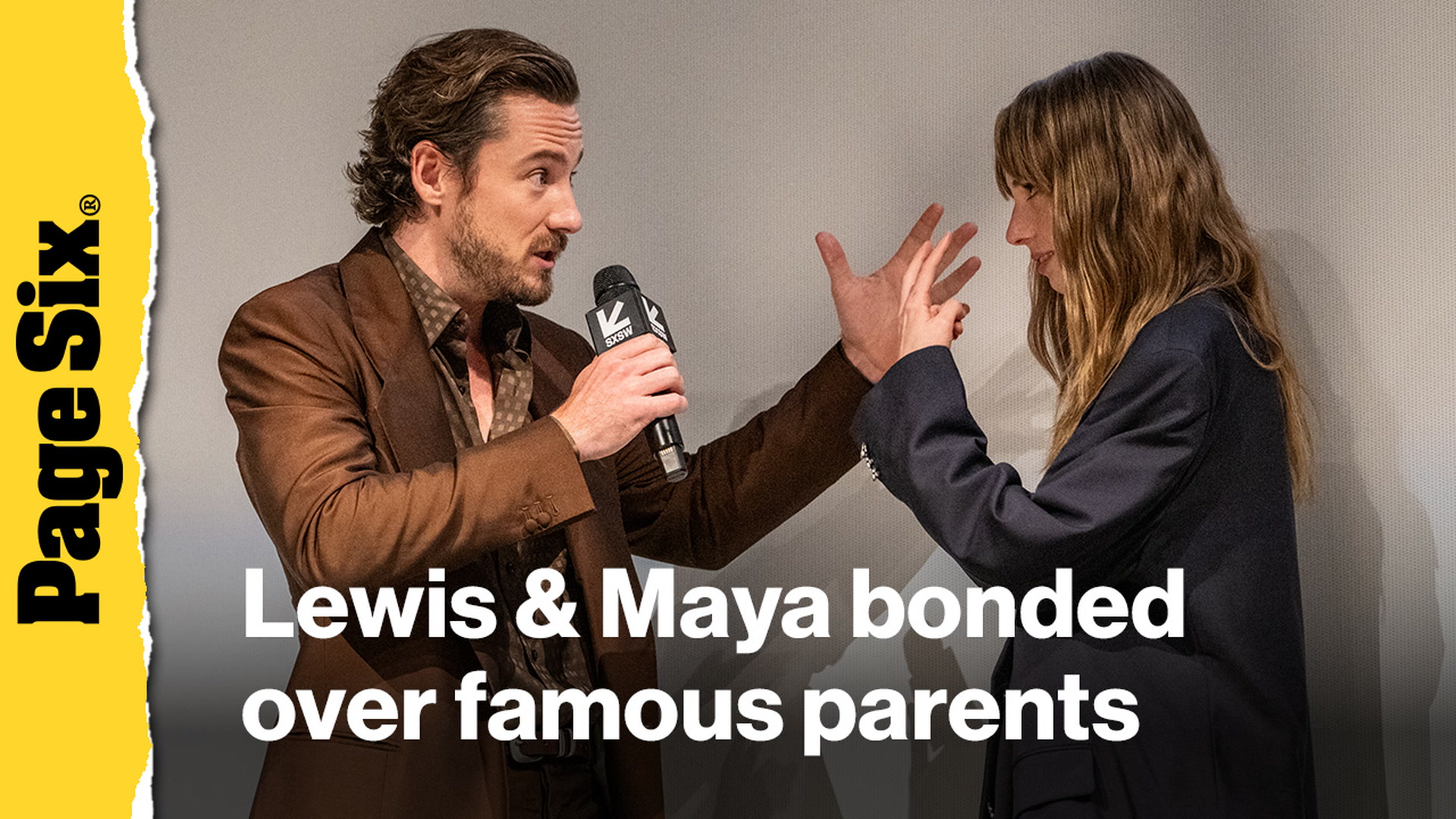 Video thumbnail for Nepo babies Maya Hawke, Lewis Pullman bonded over famous parents