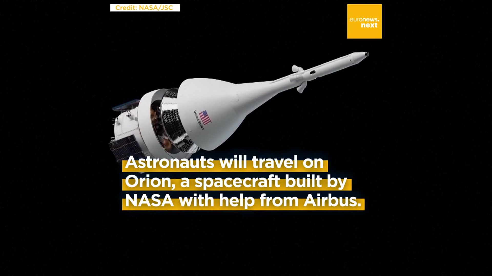 'Video thumbnail for NASA’s Artemis II mission to fly around the Moon as early as February 2026'