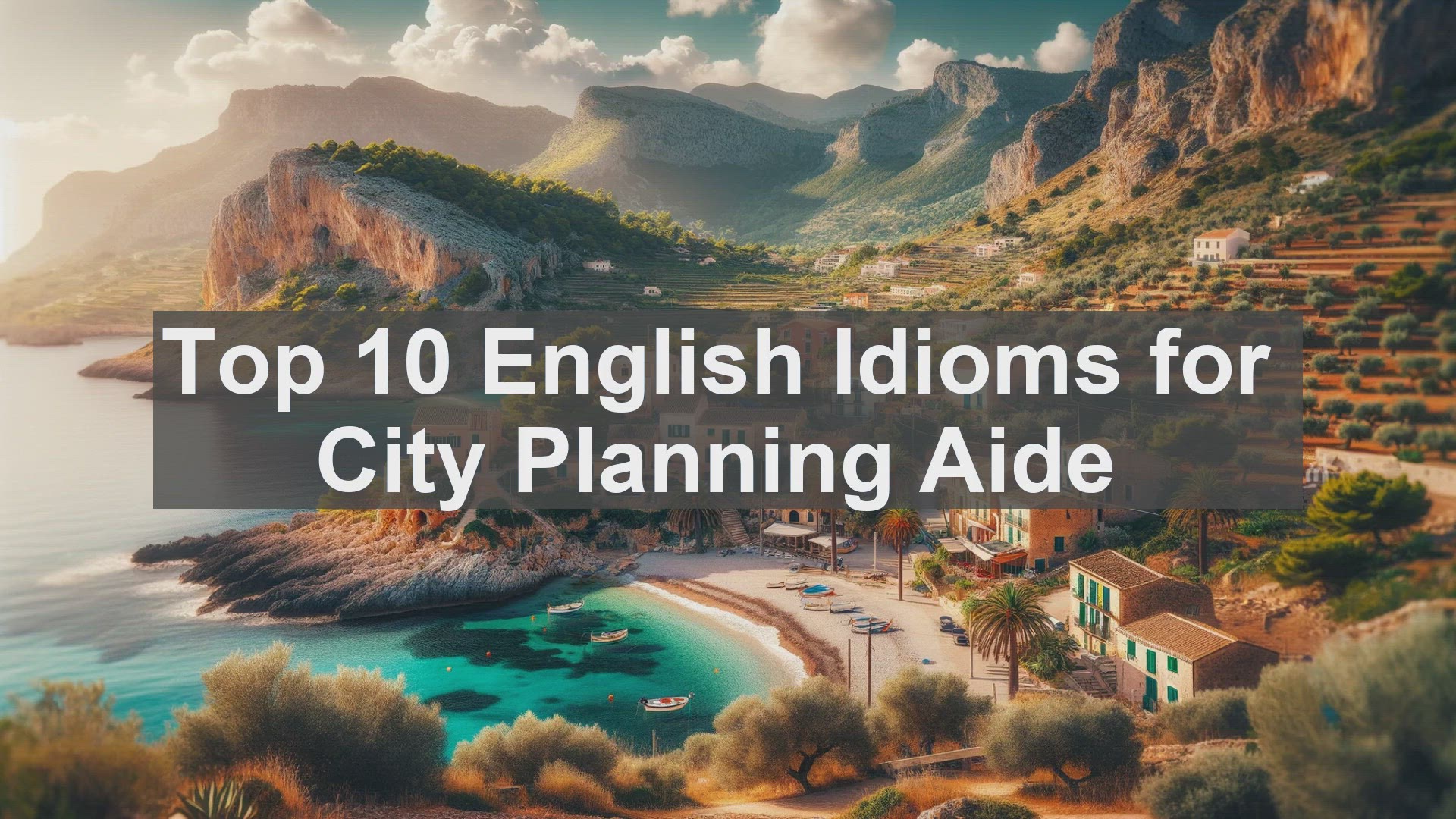 'Video thumbnail for Top 10 English Idioms for City Planning Aide'