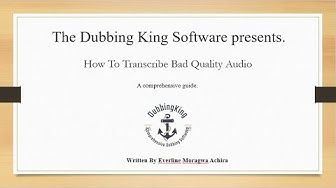'Video thumbnail for How To Transcribe Bad Quality Audio (Case Study)'