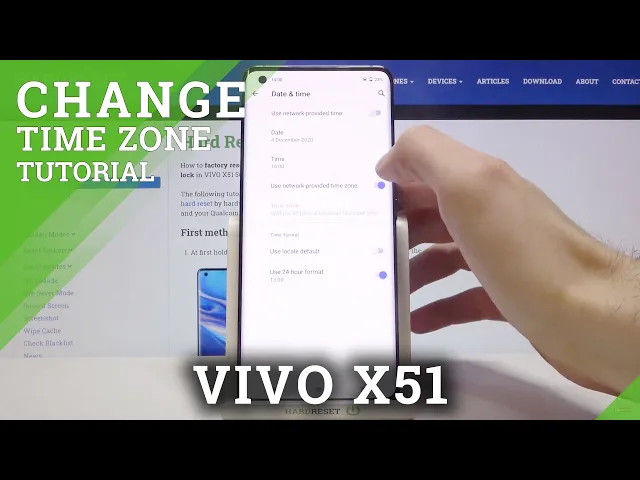 Video thumbnail for How to Set Up Date & Time in VIVO X51 5G – Time Customization