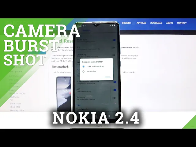 Video thumbnail for How to Take Burst Shot in NOKIA 2.4 – Take Series of Photos