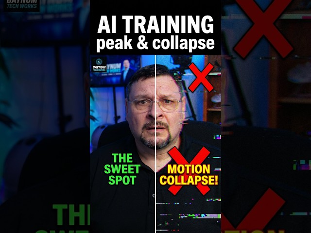 Video thumbnail for AI Training Has a Sweet Spot—Then Motion Collapses