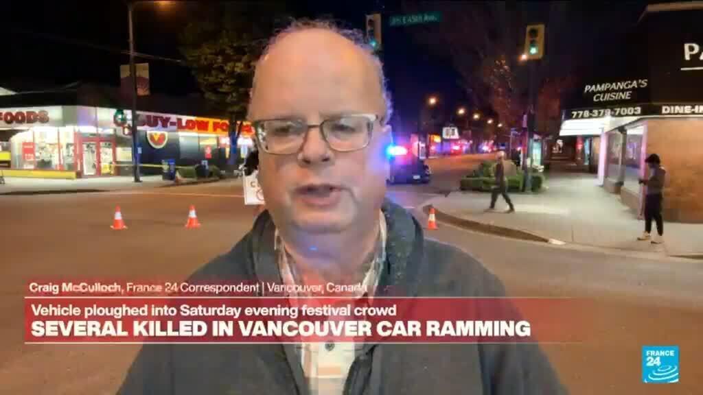 Video thumbnail for Multiple dead, injured in Vancouver after vehicle ploughs into street festival
