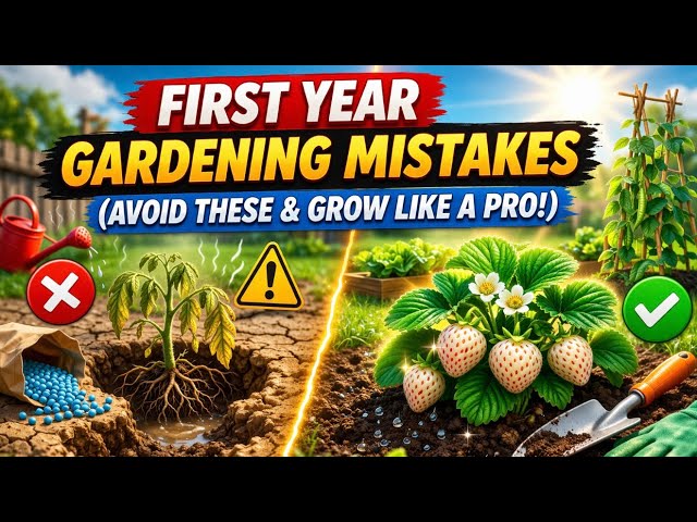 Video thumbnail for First Year Gardening Mistakes (Avoid These & Grow Like a Pro!)