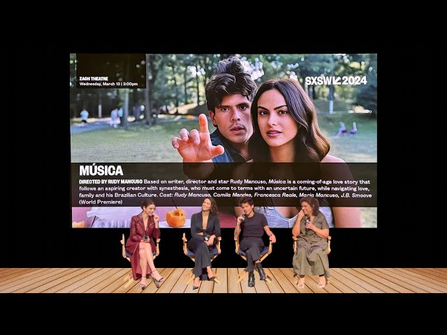 Video thumbnail for Camila Mendes, Música Cast Go Behind the Scenes at SXSW 2024 Premiere