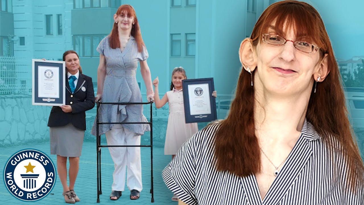 'Video thumbnail for Meet Rumeysa Gelgi - the world's tallest woman living'