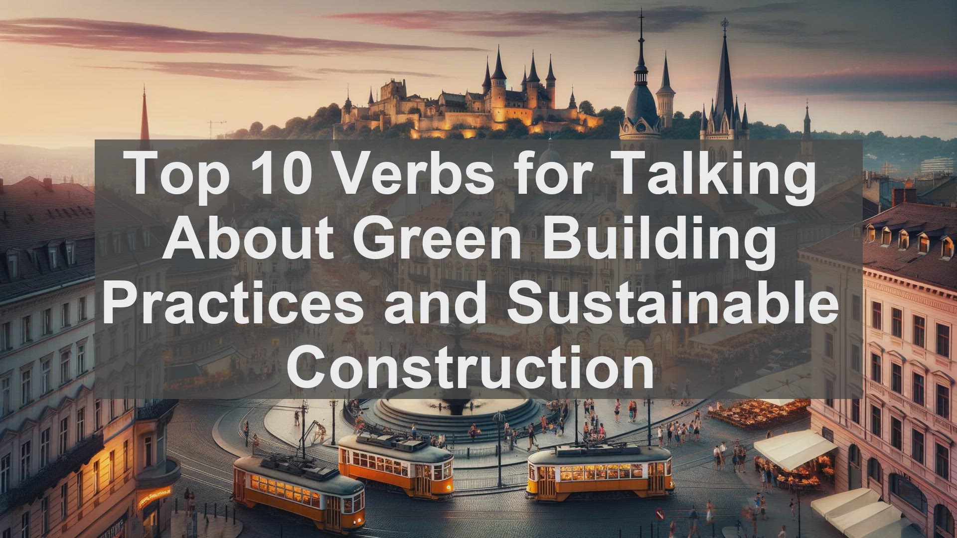 'Video thumbnail for Top 10 Verbs for Talking About Green Building Practices and Sustainable Construction'