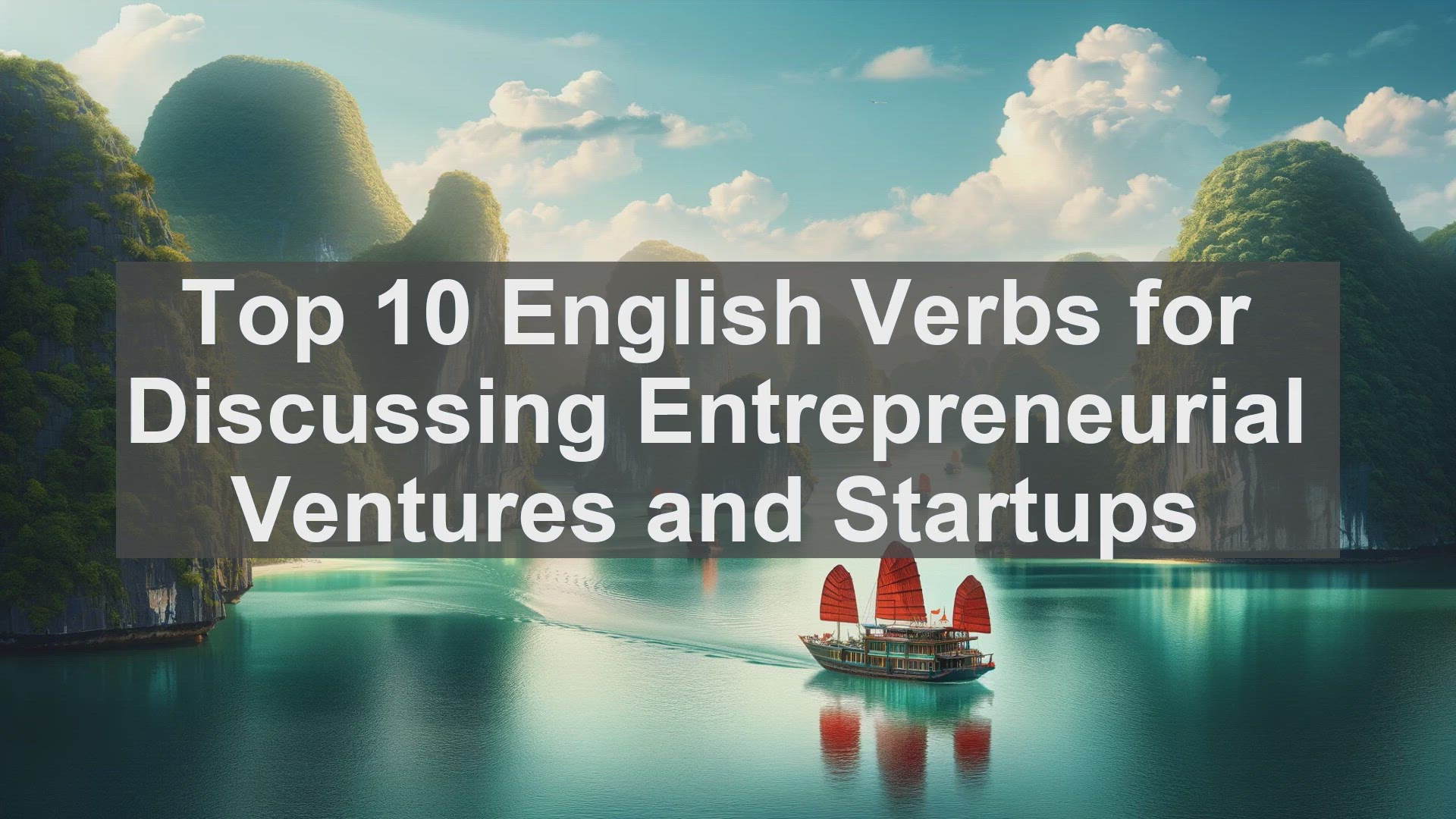 'Video thumbnail for Top 10 English Verbs for Discussing Entrepreneurial Ventures and Startups'