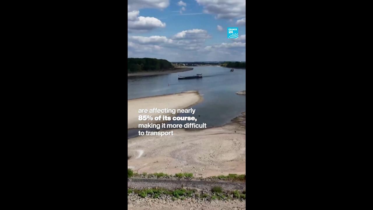Video thumbnail for Heatwave: European rivers face historic  drought