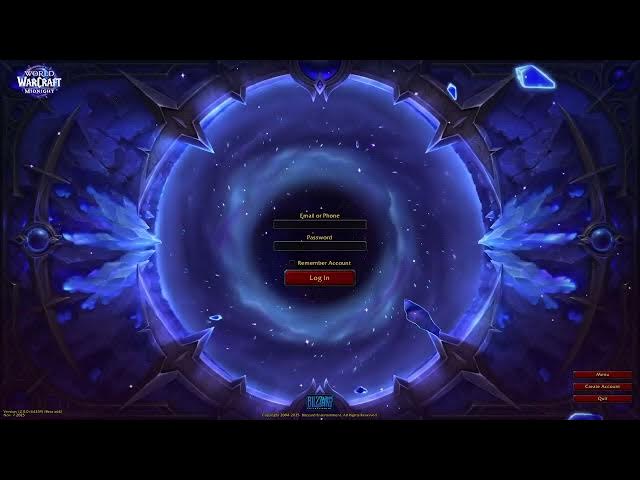 Video thumbnail for WoW Midnight log in screen [ASMR] [No Music]