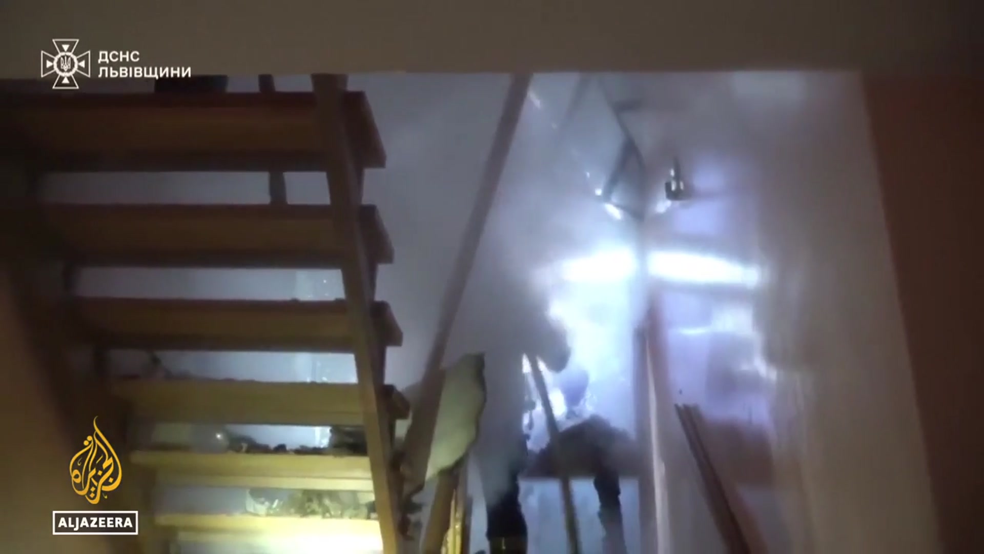 'Video thumbnail for Five killed across Ukraine in overnight Russian attacks'
