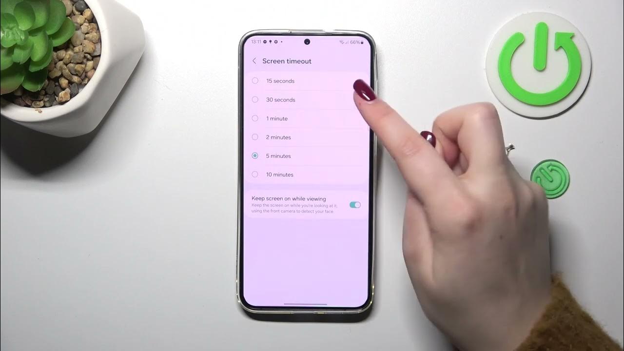 Video thumbnail for How to Adjust the Screen Timeout Value on SAMSUNG Galaxy S24+
