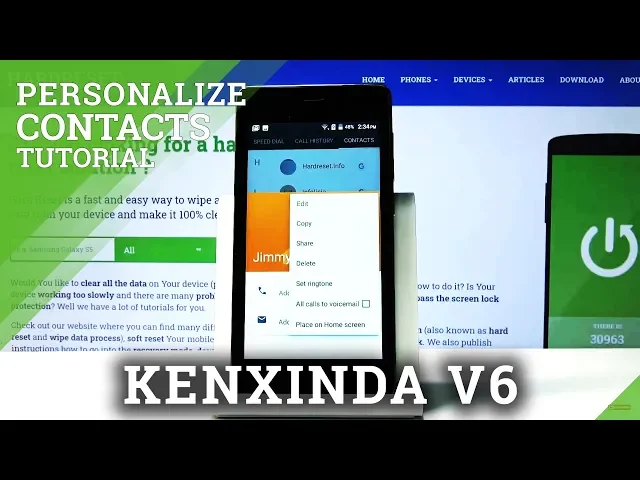 Video thumbnail for How to Personalize Contacts in KXD V6 - Add Photo to Contact