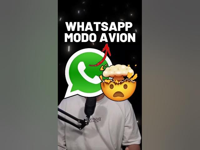 Video thumbnail for WhatsApp en modo avión 😳🚀 #whatsapp