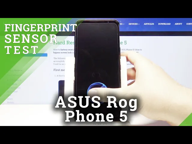 Video thumbnail for How Fingerprint Sensor Works With Tempered Glass Sticked On ASUS ROG Phone 5’s screen