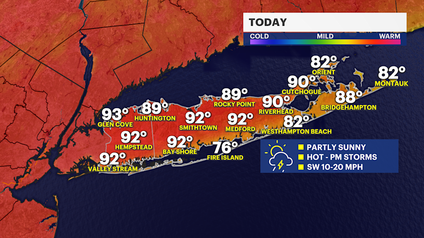 Video thumbnail for STORM WATCH: Partly sunny with strong storms and extreme heat today