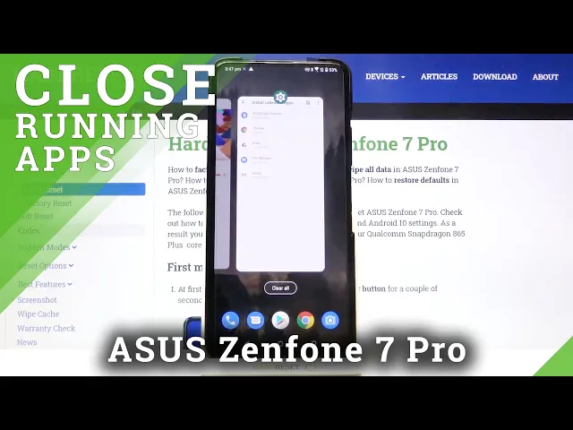 Video thumbnail for How to Close Running Apps in ASUS Zenfone 7 Pro - Access Background Apps