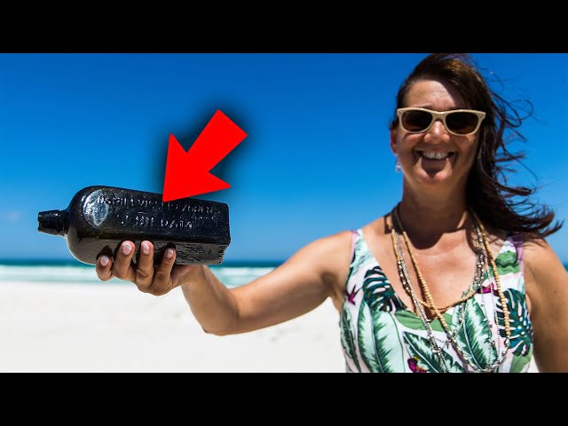 Video thumbnail for A Couple Finds A Bottle on The beach, They've discovered a BIG secret INSIDE it