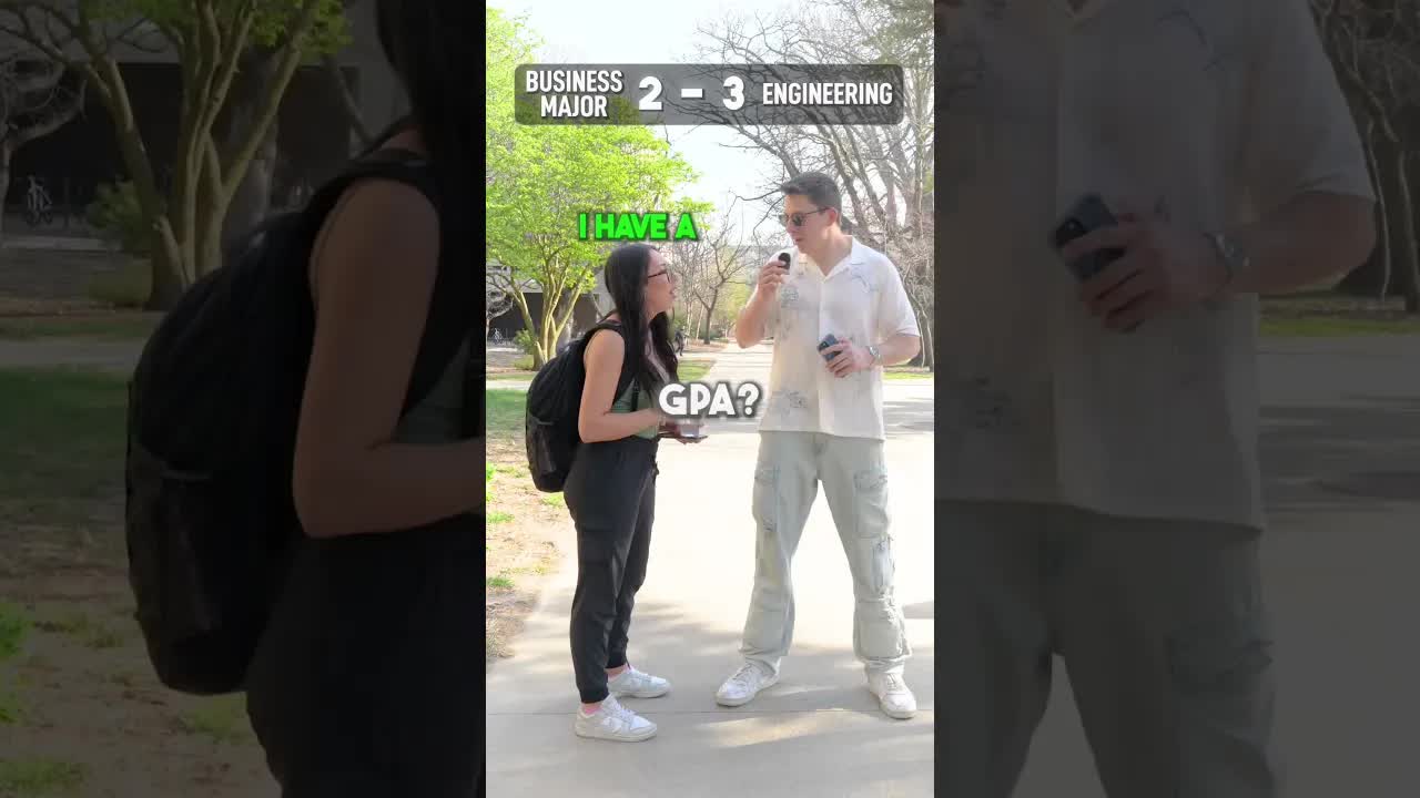 Video thumbnail for chris stocks: engineering vs business majors college quiz challenge