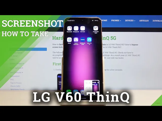 Video thumbnail for How to Take Screenshot in LG V60 ThinQ 5G – Capture Screen