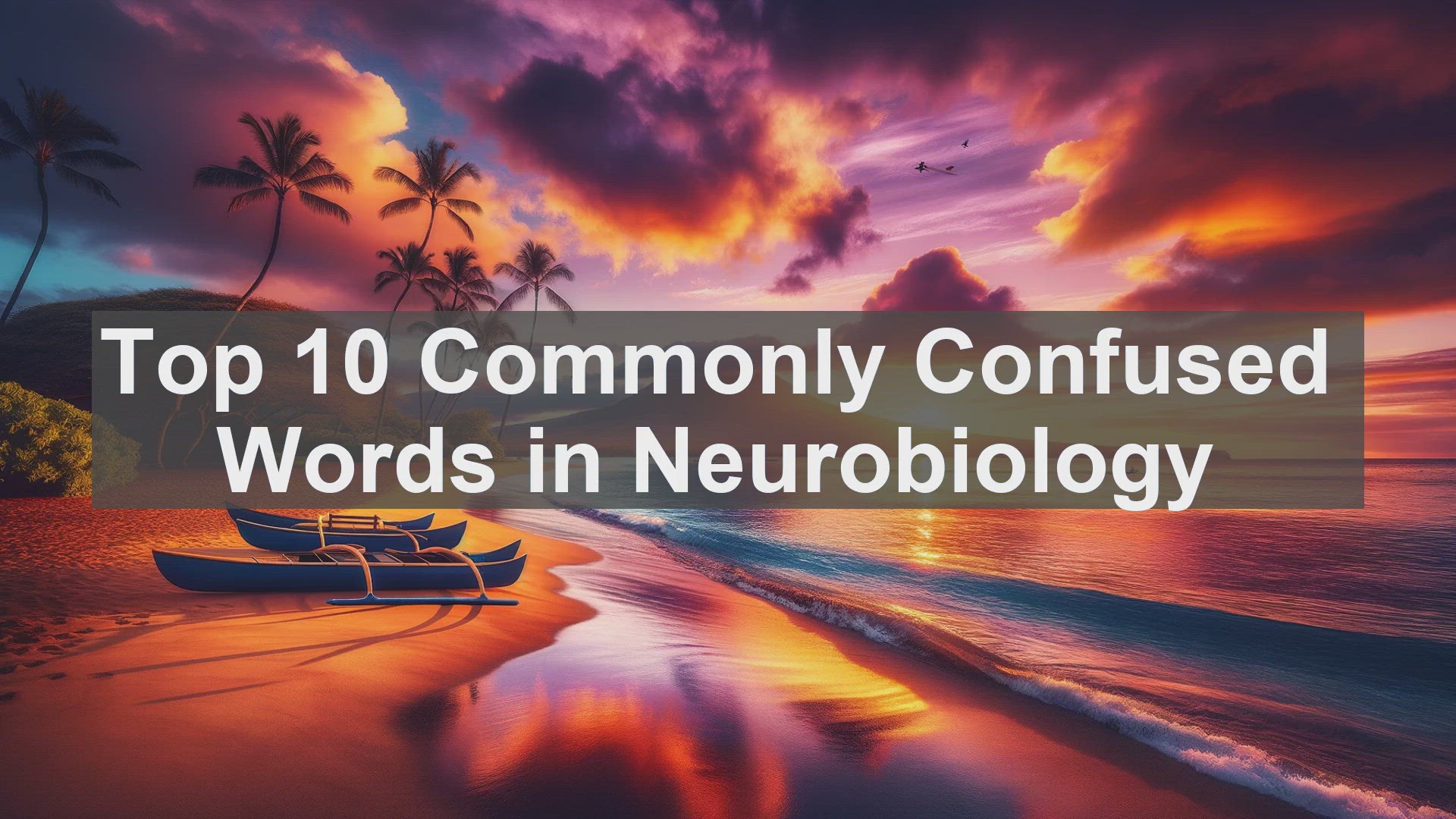 'Video thumbnail for Top 10 Commonly Confused Words in Neurobiology'