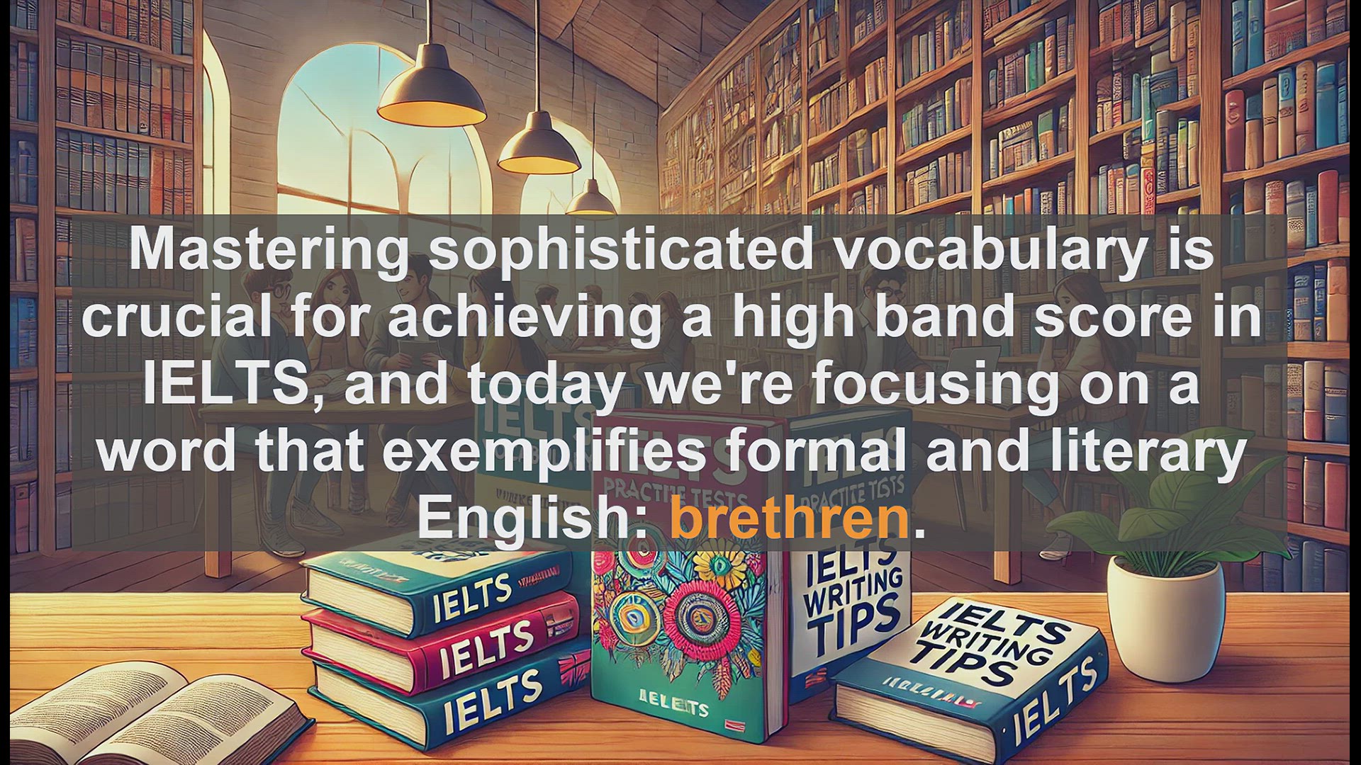 'Video thumbnail for 5000 Must Know IELTS 8.0 Vocabulary - Understanding 'Brethren': A Sophisticated IELTS Vocabulary Word'
