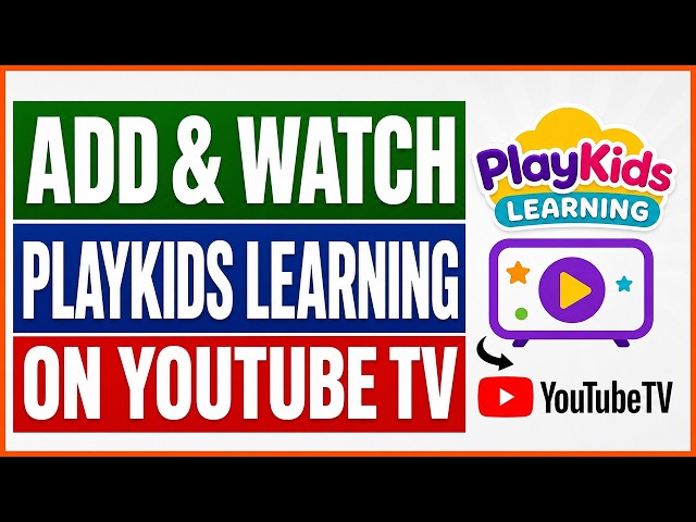 Video thumbnail for How To Add And Watch PlayKids Learning On YouTube TV? [in 2026]