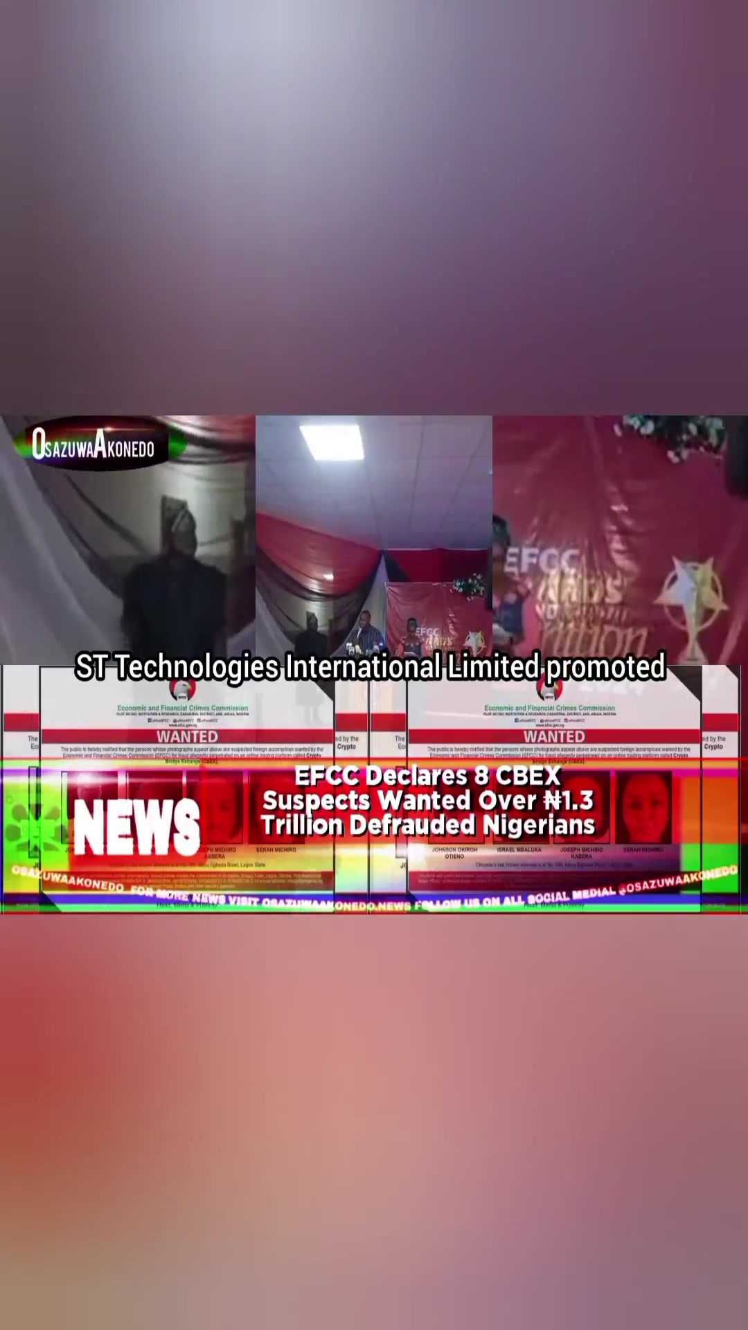 Video thumbnail for EFCC Declares 8 CBEX Suspects Wanted Over ₦1.3 Trillion Defrauded Nigerians