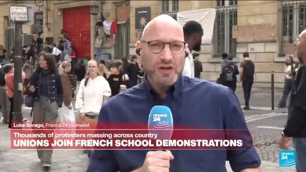Video thumbnail for France school protests: Students determined to win 'concessions that mean something'