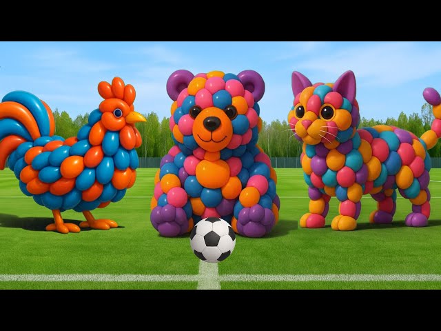 Video thumbnail for Balloon Bear VFX Transformation on Football Field | FX Breakdown