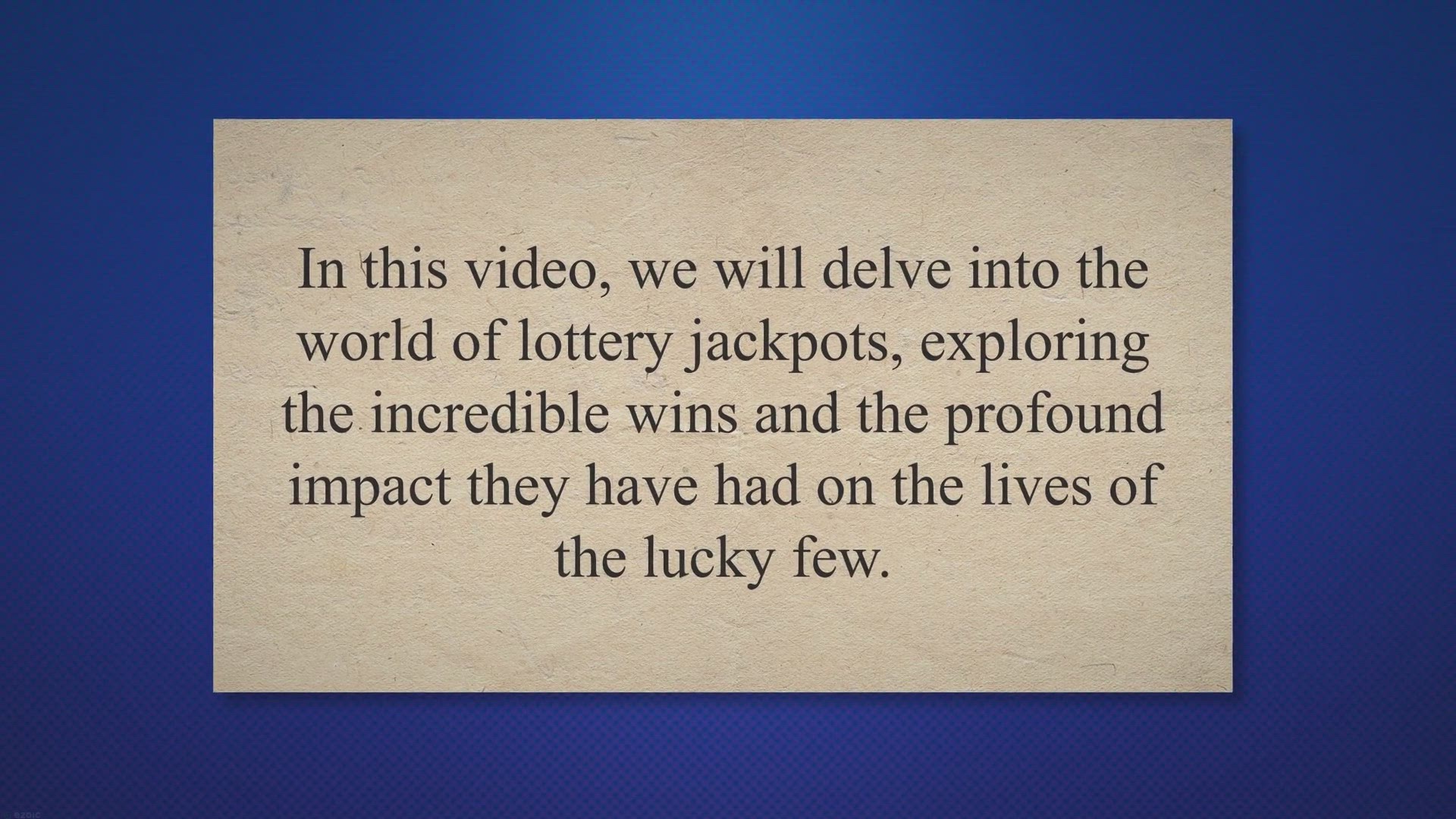 'Video thumbnail for From Rags to Riches: Unveiling the 10 Largest US Lottery Jackpots and Their Life-Altering Impact'