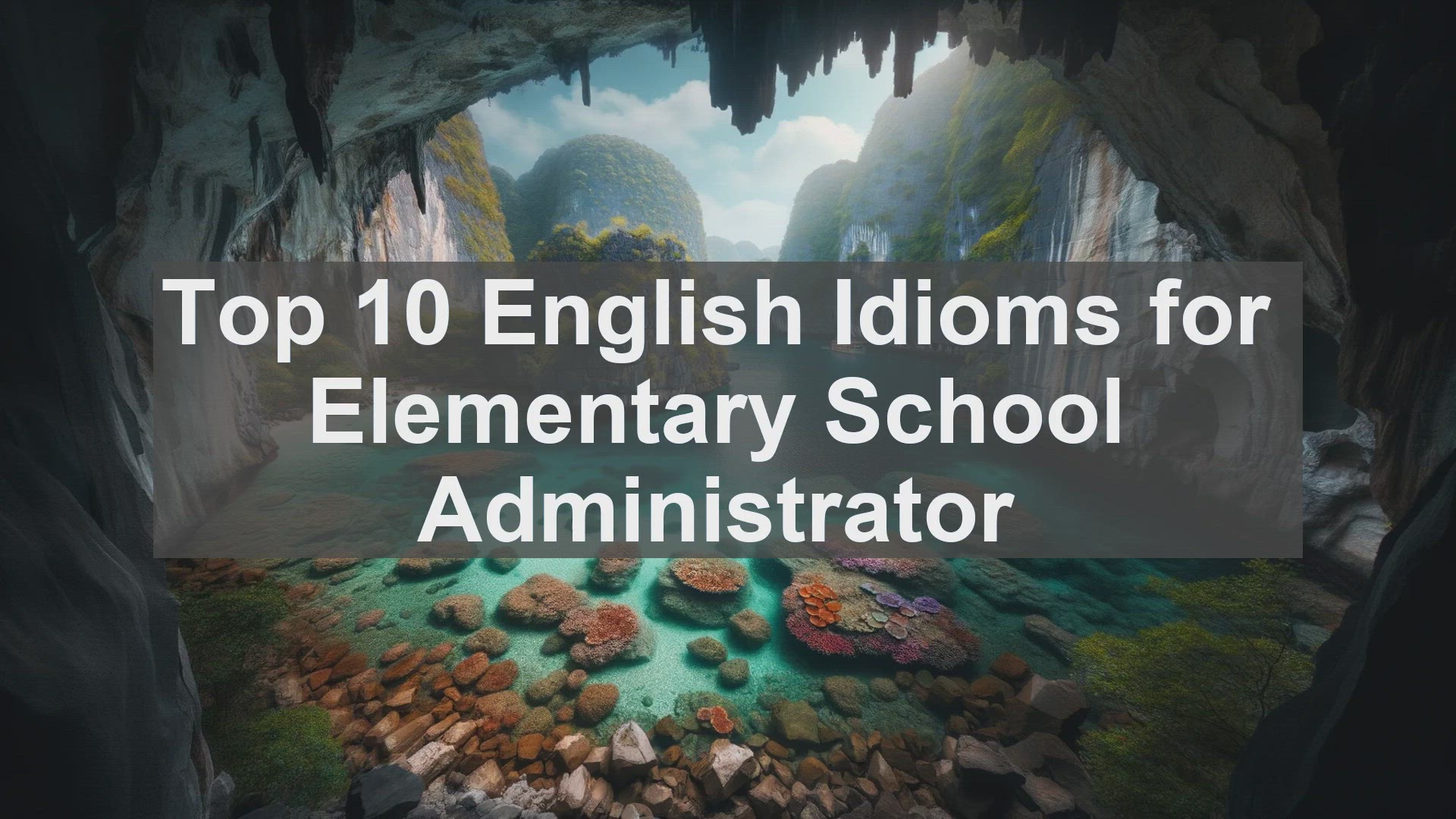'Video thumbnail for Top 10 English Idioms for Elementary School Administrator'