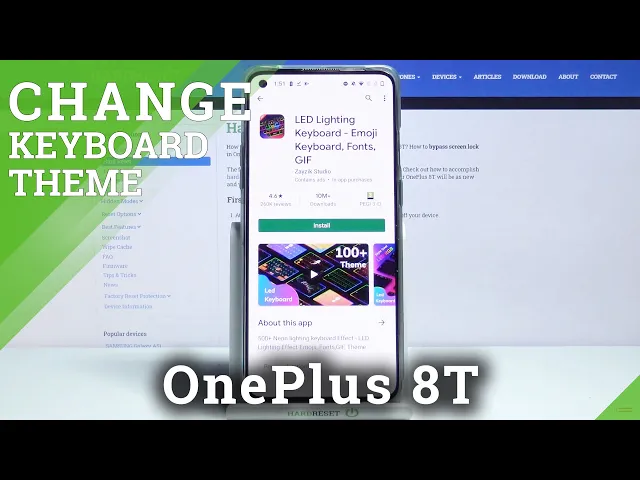 Video thumbnail for How to Apply LED Keyboard on OnePlus 8T - Download LED Keyboard