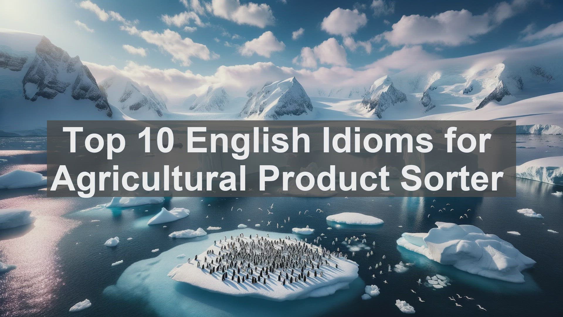 'Video thumbnail for Top 10 English Idioms for Agricultural Product Sorter'