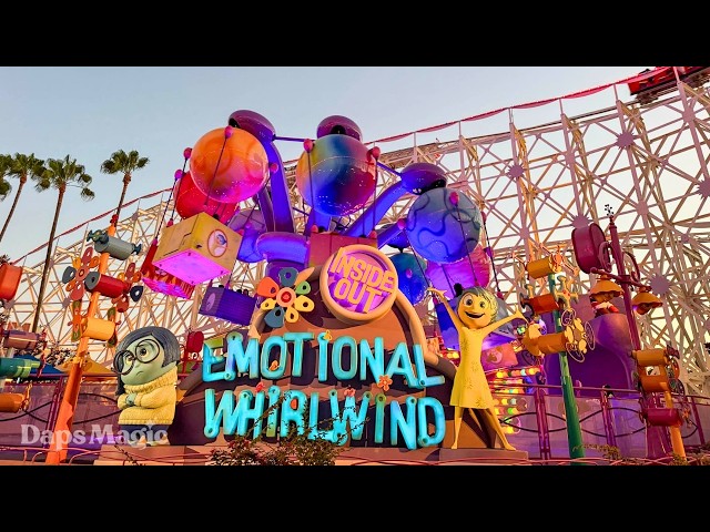Video thumbnail for Inside Out Emotional Whirlwind | Disney California Adventure 4K