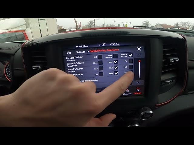 Video thumbnail for How to Enable and Disable Forward Collision Warning in Dodge RAM REBEL 1500 II ( 2019 - now )