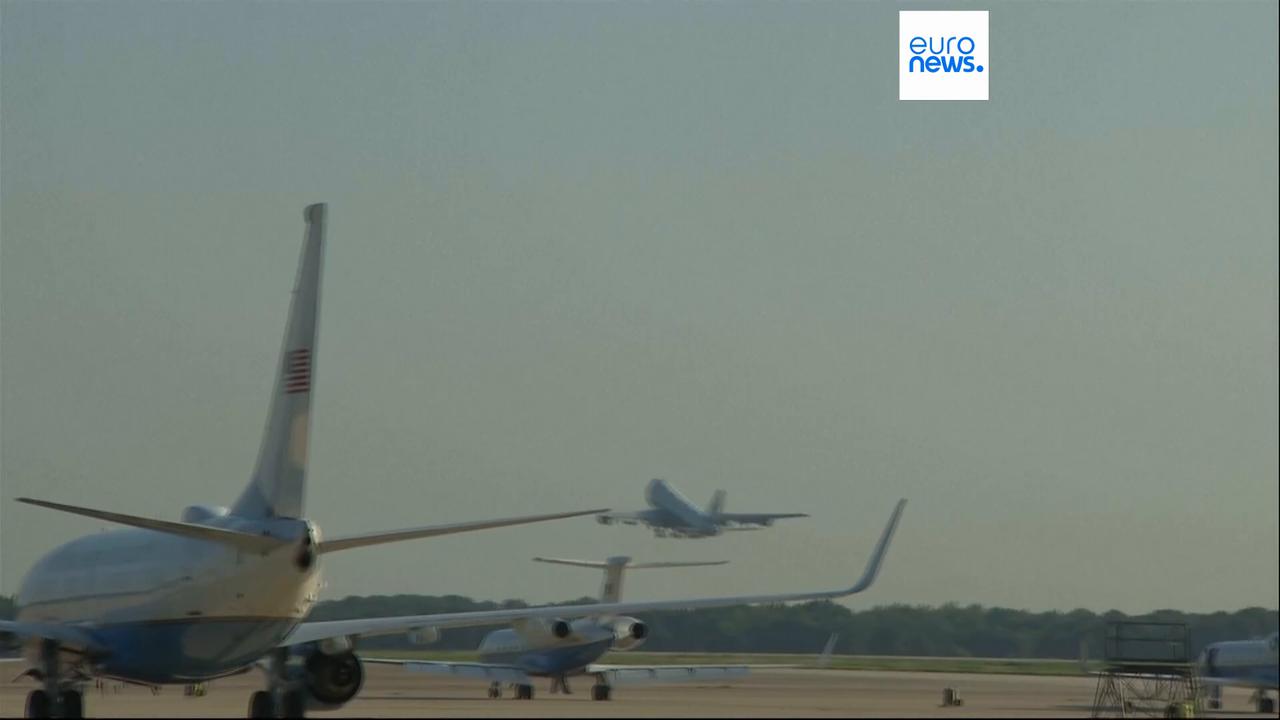 'Video thumbnail for Trump arrives in Alaska for 'high stakes' meeting with Putin on ending war in Ukraine — live updates'