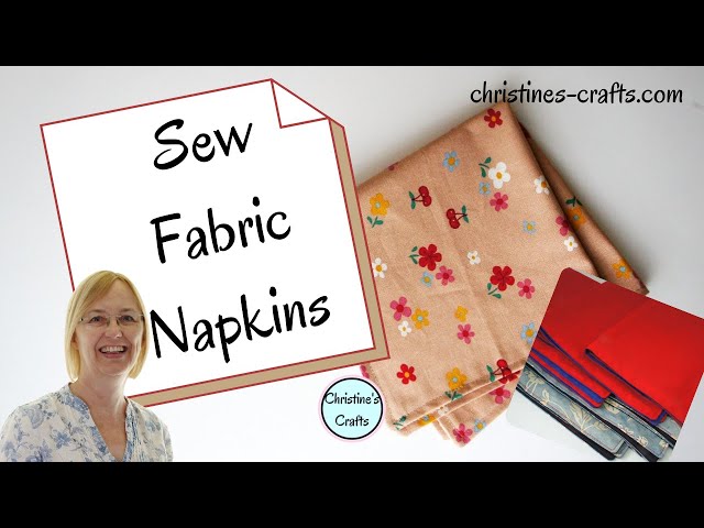 'Video thumbnail for HOW TO SEW REVERSIBLE, REUSABLE FABRIC NAPKINS - Easy Beginner Project'