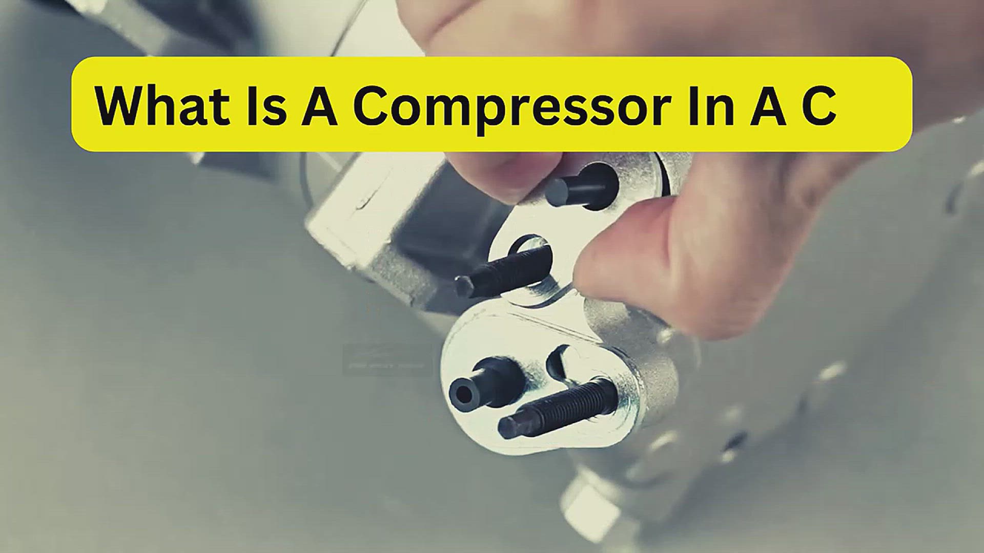 'Video thumbnail for What Is A Compressor In A Car? Compressing Your Knowledge'