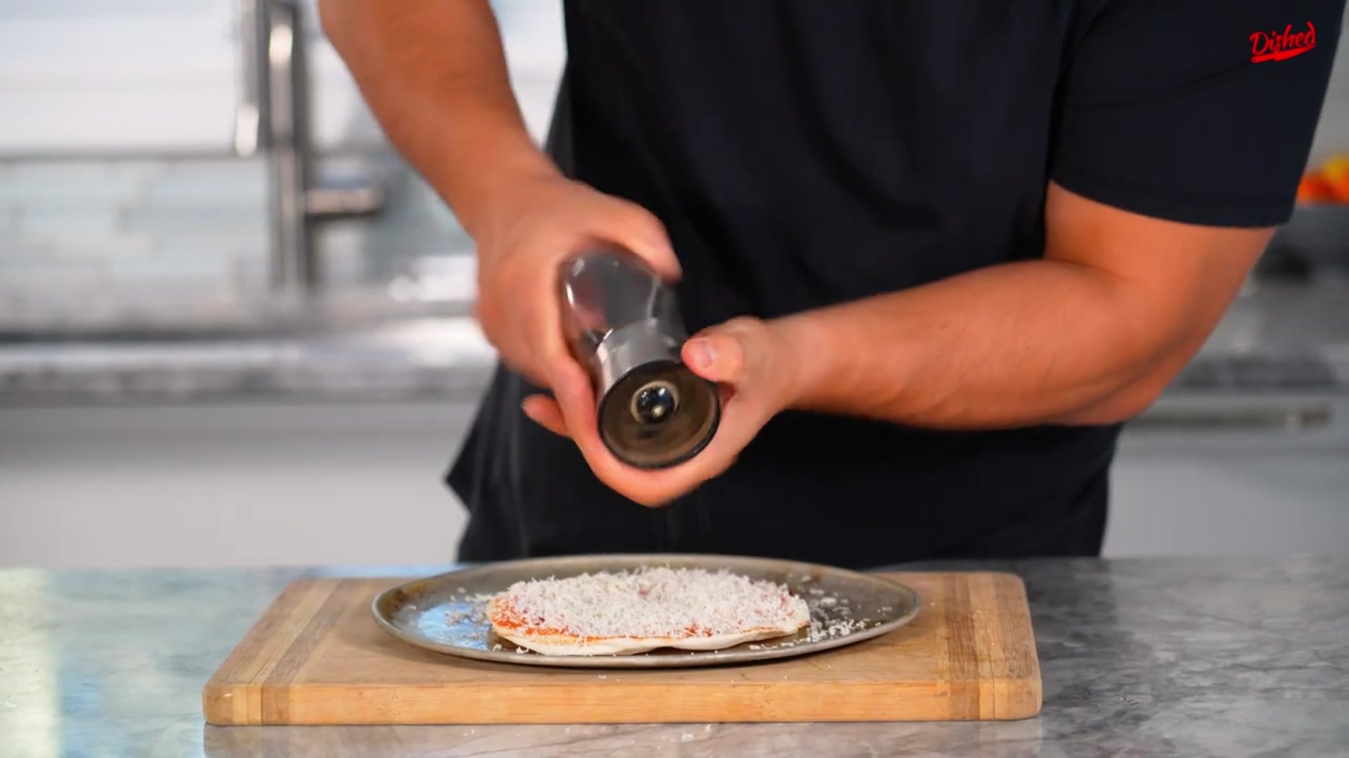 Video thumbnail for Making Pizza With Pita Bread (720P HD)