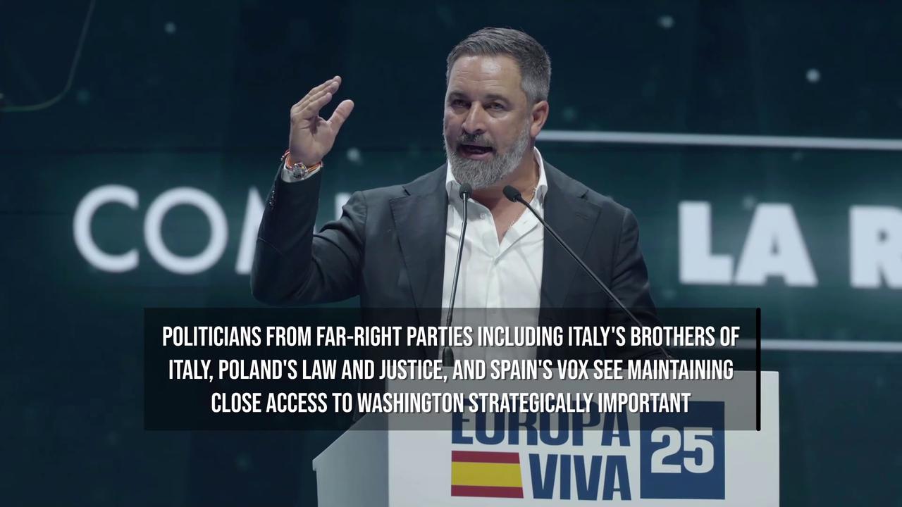 Video thumbnail for European Ultraconservatives Head to Washington to Rebuild Ties With Trump.